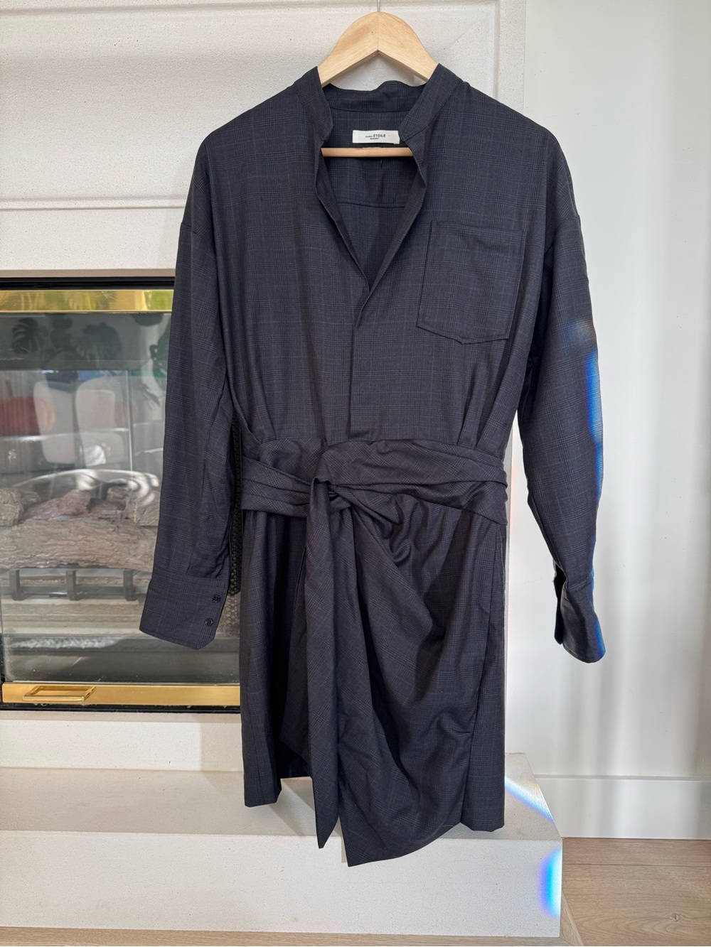 Isabel Marant Étoile Dark Grey Wool Nolla Twist Dress